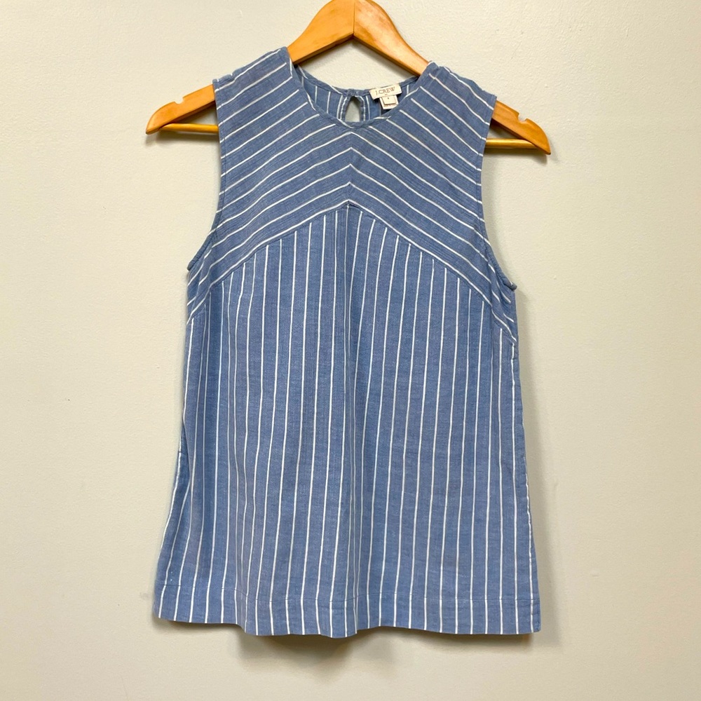 J. Crew Denim Striped Tank